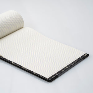 Emilio Braga Hardbound Leather Notebooks with Grid Pages