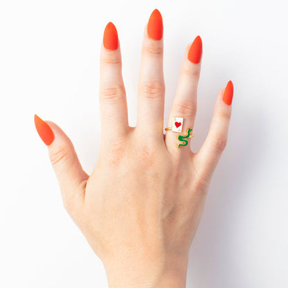 Ace of Hearts & Snake Ring | Yellow Owl Workshop (CA)