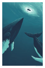 Load image into Gallery viewer, Hero Whales II by Alex Hanke (hamburg) | A2
