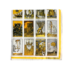 100% Silk Scarf Tarot Card Scarf | Curious Prints (TX)