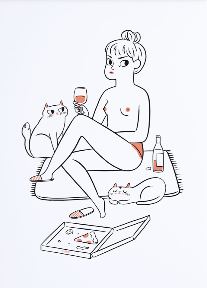 Night In Art Print | Julia Bereciartu