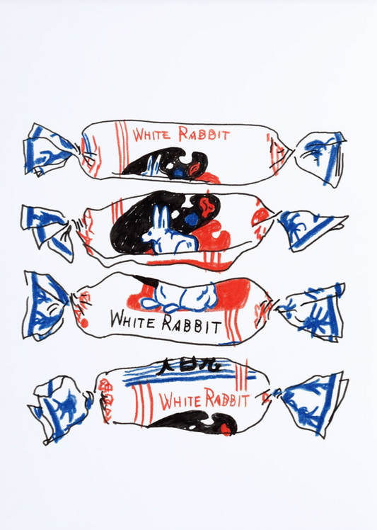 White Rabbit Art Print| Liana Jegers