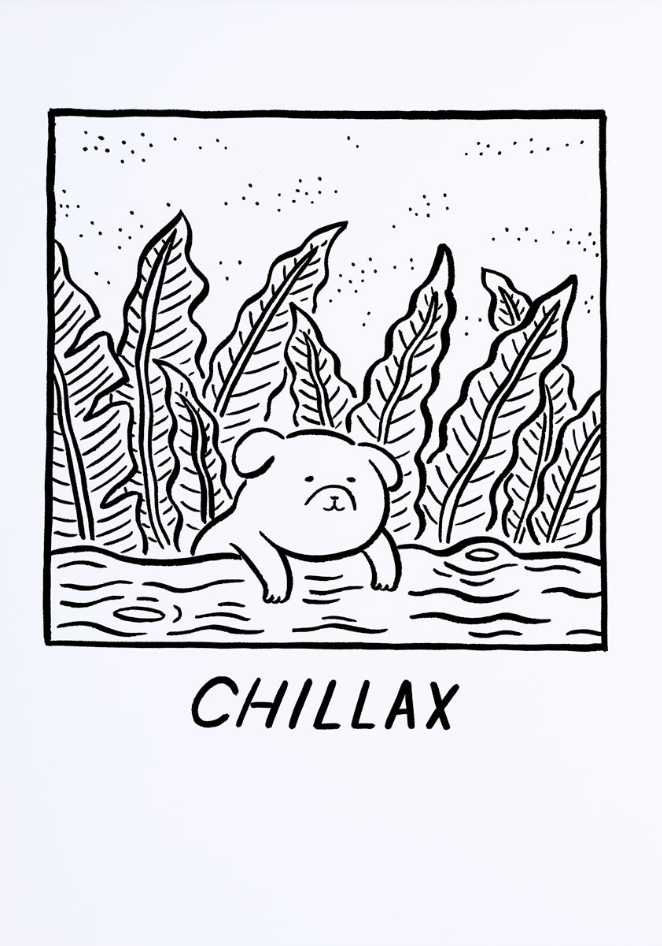 Chillax Art Print | Satoshi Kurosaki