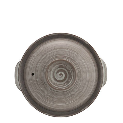 White Swirls Taupe 6-Gp Donabe