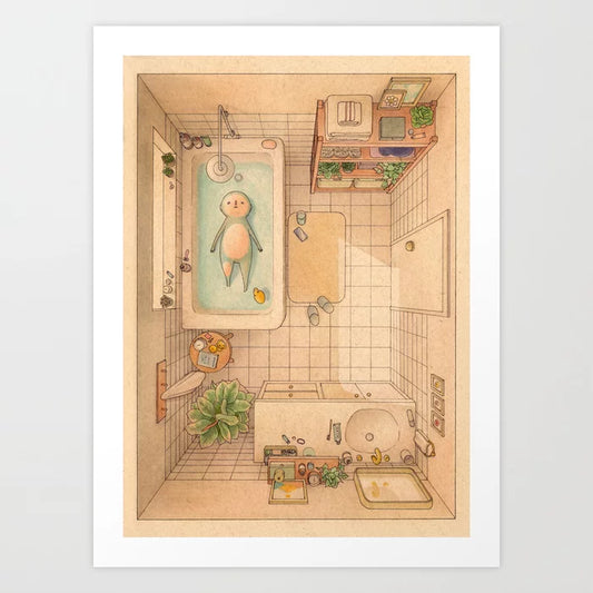 Another Bath Art Print | Felicia Chiao (CA)