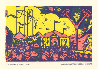 Freaks Window Card | Hatch Show Print (TN)
