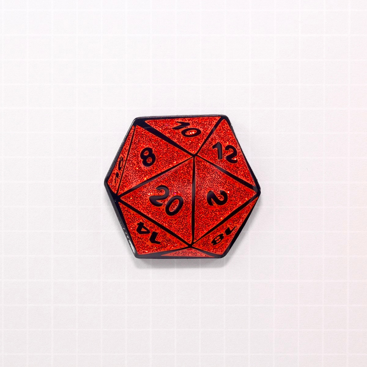 D20 Dice Enamel Pin | 1980 Who