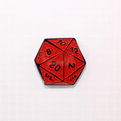 D20 Dice Enamel Pin | 1980 Who