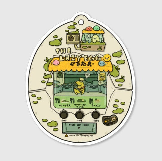Lazy Egg Tamagotchi Vinyl Sticker | Sushiboiiiyy (Canada)