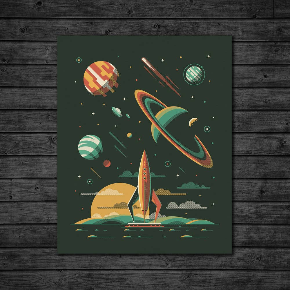 Rocketeer Series Screenprint | Aquarius | DKNG Studios (CA)