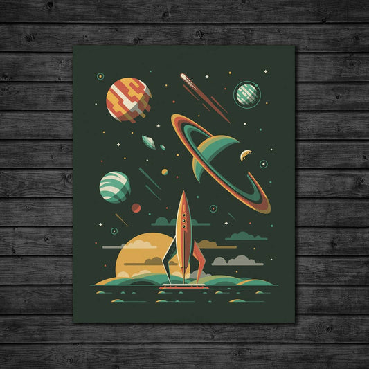 Rocketeer Series Screenprint | Aquarius | DKNG Studios (CA)