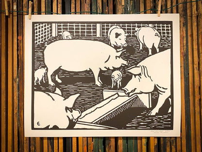 Barnyard Pig | Hatch Show Print (TN)