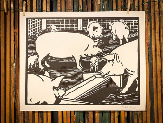 Barnyard Pig | Hatch Show Print (TN)
