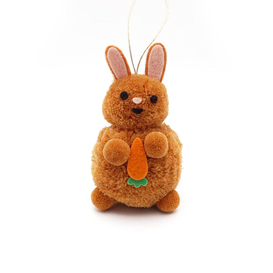 Bunny Pom Pom Ornament | Lucky Horse Press (NJ)
