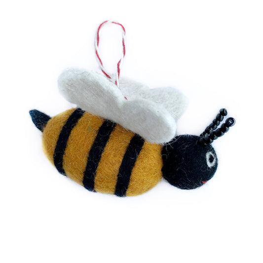 Bee Wool Felt Christmas Ornament