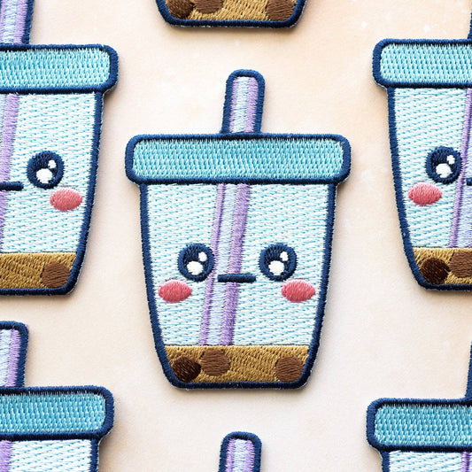 Sad Boba Iron-On Patch | Robot Dance Battle (CA)
