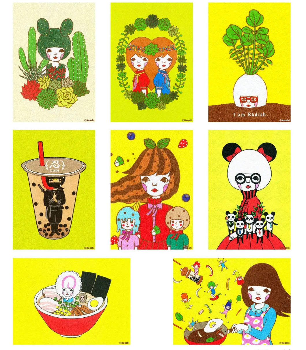 Assorted Sunae Postcard (yellow series)| Naoshi (CA)