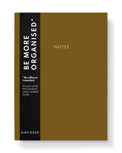 Khaki Linen Notebook (A5) | Ohh Deer (UK)
