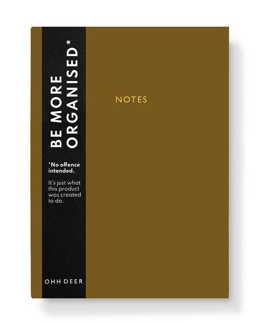Khaki Linen Notebook (A5) | Ohh Deer (UK)