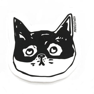 Zorro Cat Head Sticker | I Must Draw (CA)