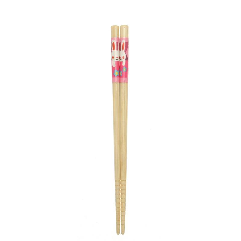 Bamboo Pink Bunny Chopsticks