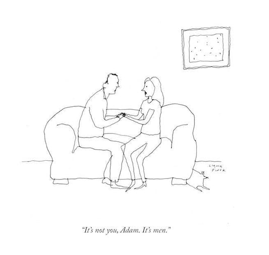 It's Not You, It's Men Letterpress Print | Liana Finck (NY)