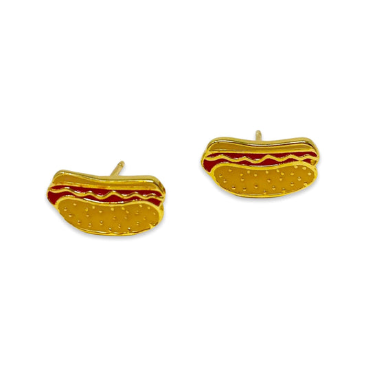 Hot Dog Enamel Earrings | Jenny Lemons (CA)