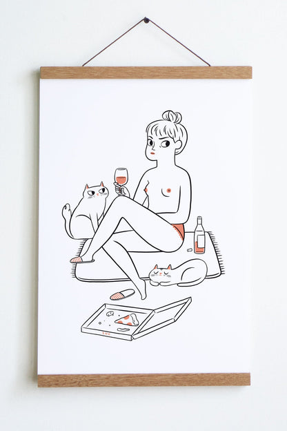 Night In Art Print | Julia Bereciartu