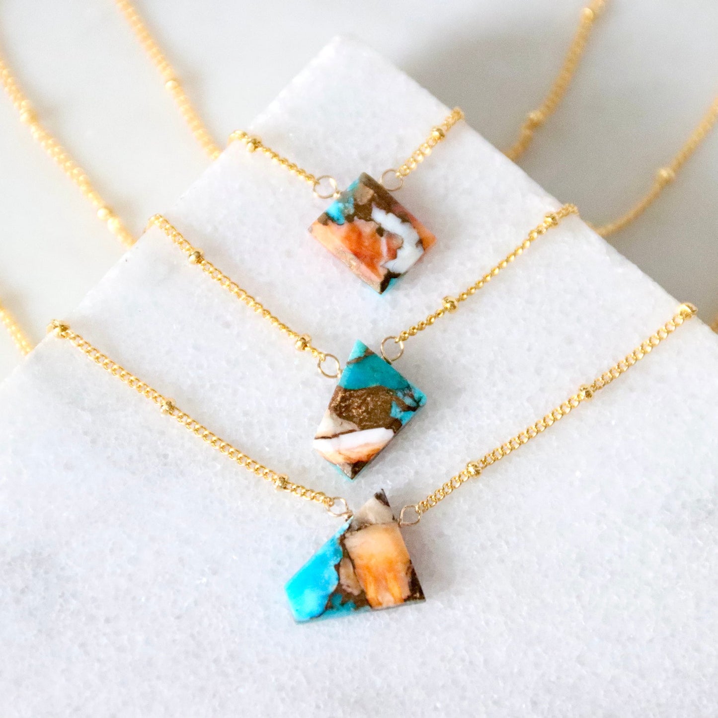 Oyster Turquoise Necklace | Mesa Blue (TX)