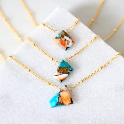 Oyster Turquoise Necklace | Mesa Blue (TX)