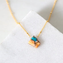 Load image into Gallery viewer, Oyster Turquoise Necklace | Mesa Blue (TX)
