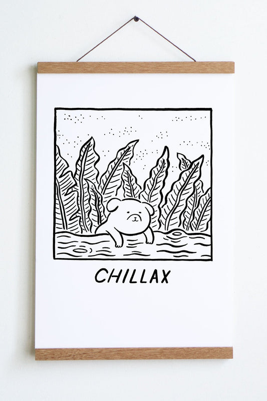 Chillax Art Print | Satoshi Kurosaki