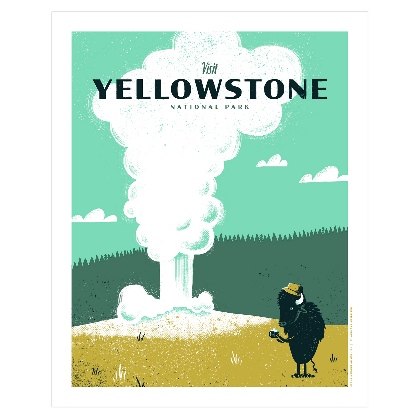 Yellowstone National Park Art Print | Factory 43 (WA)