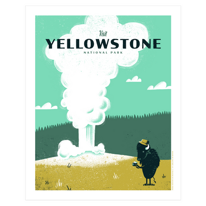 Yellowstone National Park Art Print | Factory 43 (WA)